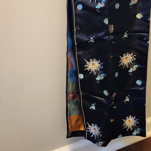 SOLZ SQUIRREL Black Chinese Brocade Cheongsam Dress - 36 (NWT) - Picture 9 of 15